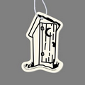 Paper Air Freshener Tag - Outhouse